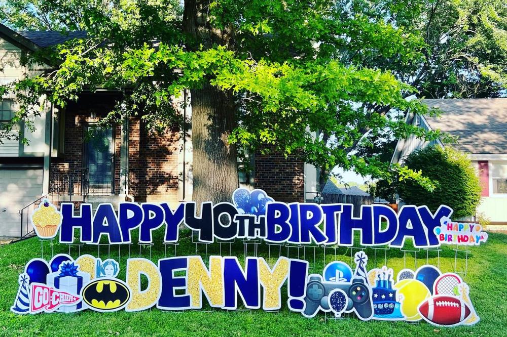 40th birthday yard signs