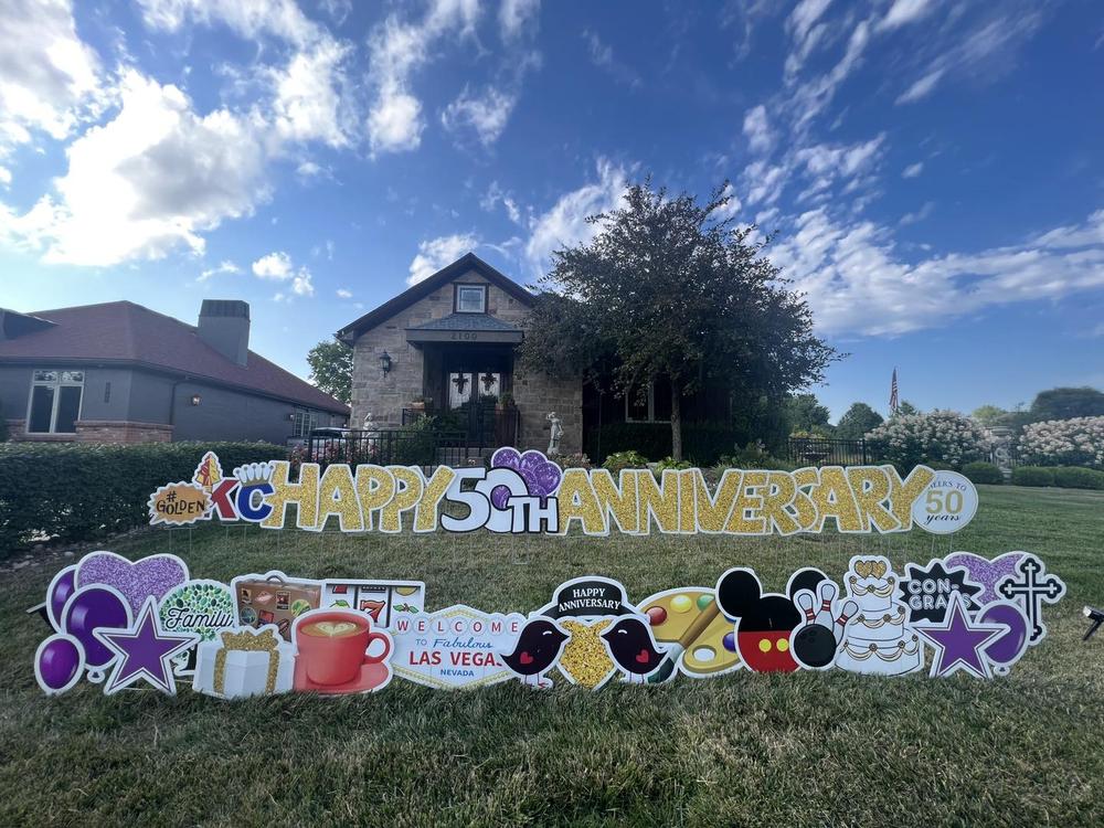 anniversary lawn signs gardner kansas