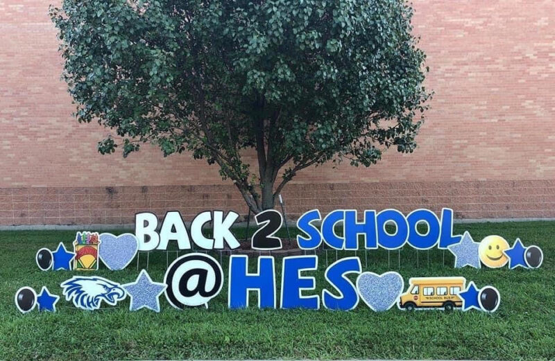 Back To School Celebrations with Welcome Back Yard Signs