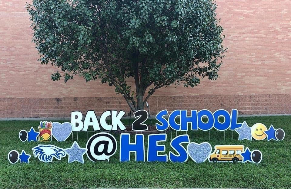 back to school signs for the yard