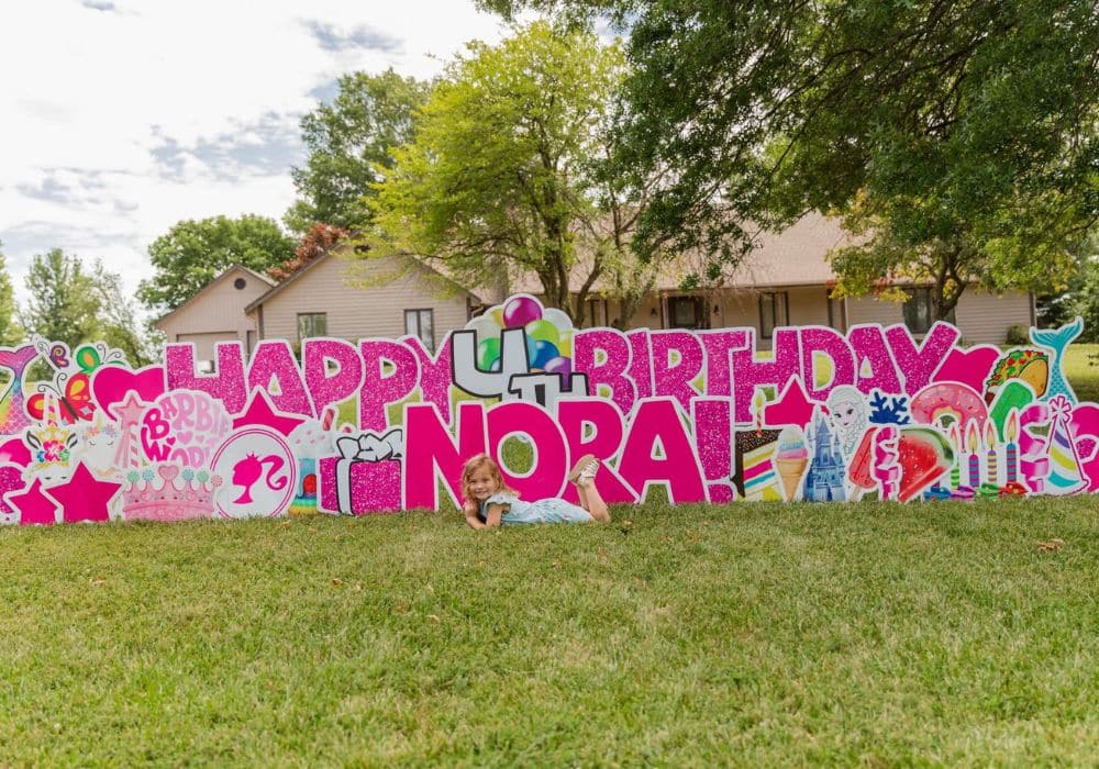 birthday party signs