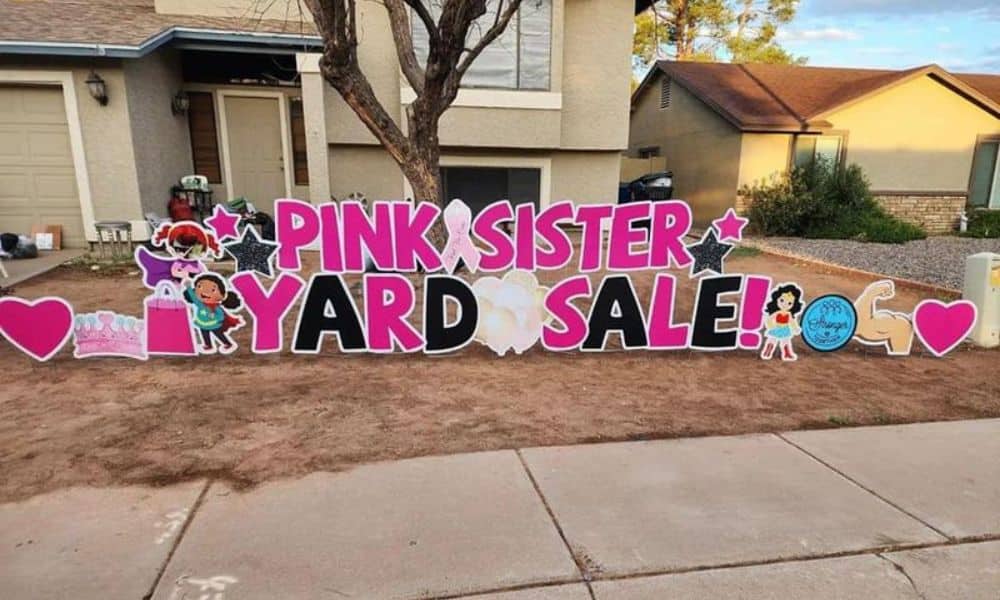 breast cancer survivor signs yard designs east valley