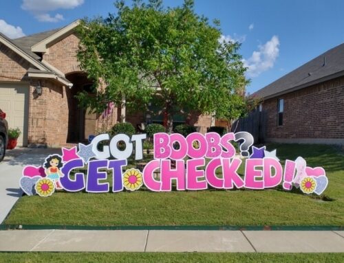 Raising Breast Cancer Awareness with Customized Yard Signs