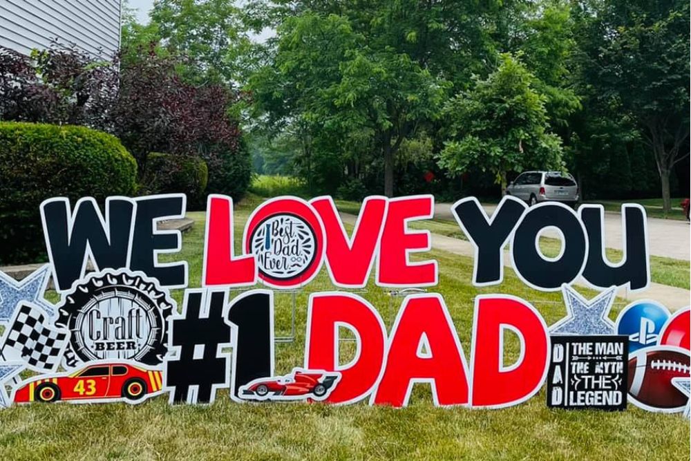 fathers day yard signs