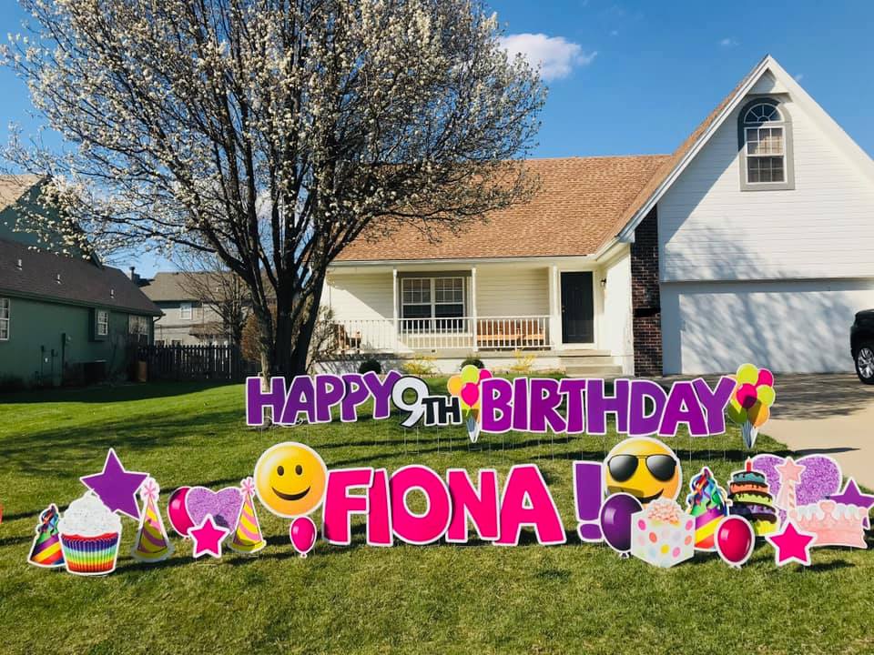 yard designs for birthdays