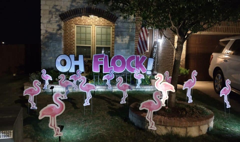 flock my lawn sign nw fort worth