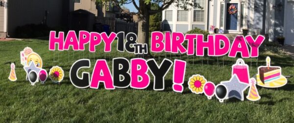 wichita kansas happy birthday yard signs