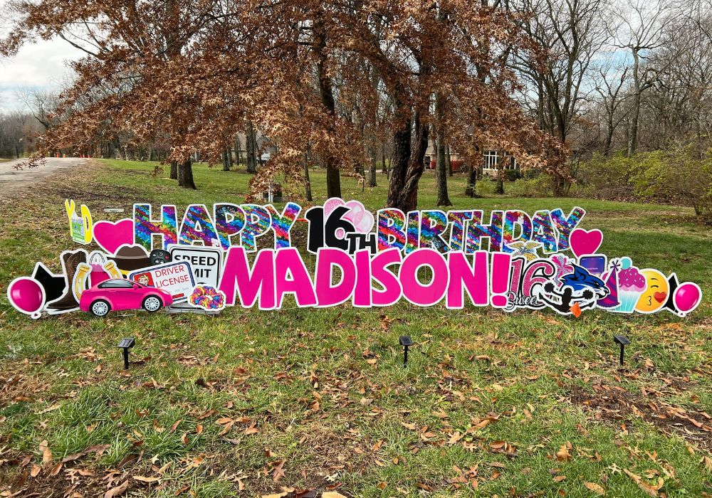 holiday birthday signs