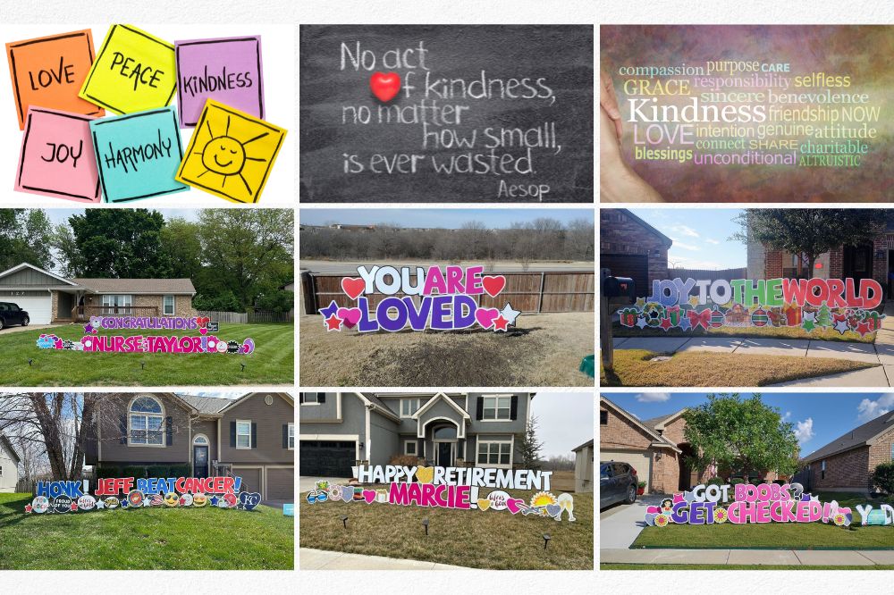 kindness yard signs