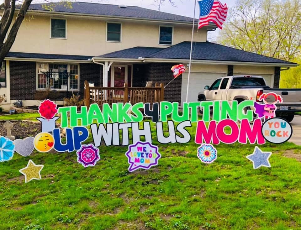 mothers day holiday yard sign rental