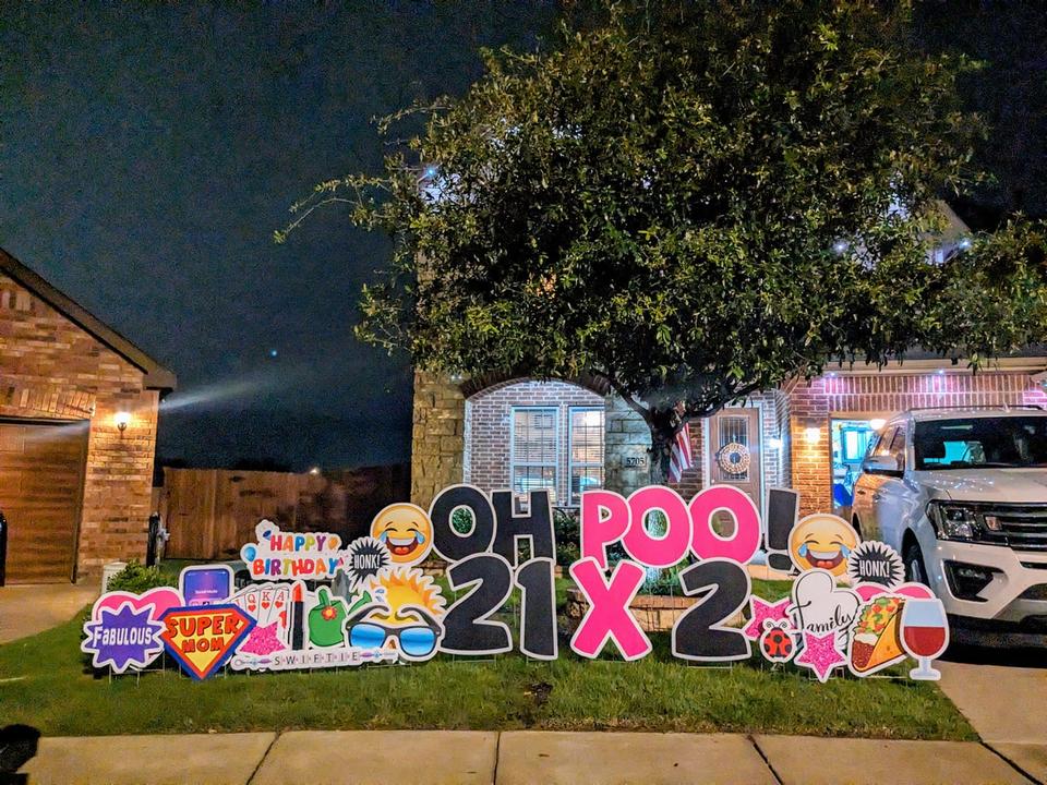 oh poo 21 x 2 sign