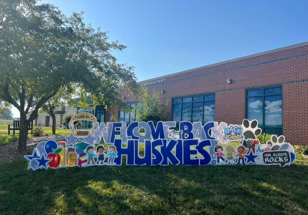 school welcome back signs