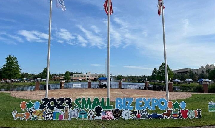 small biz expo lawn sign
