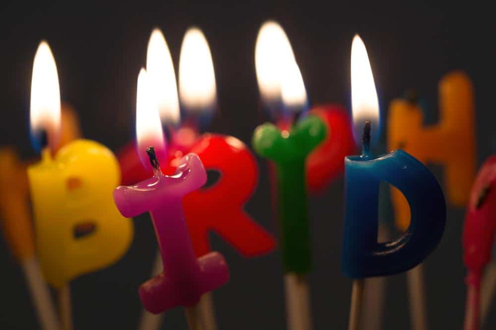 turning a year older birthday candles