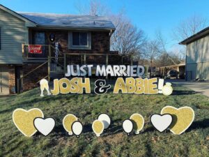 cute personalized wedding signs