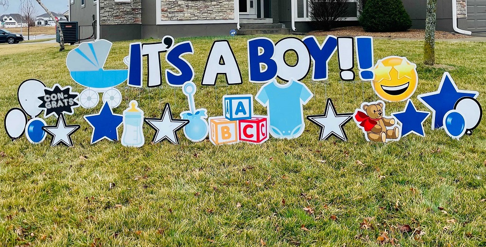 yard sign rental for baby shower